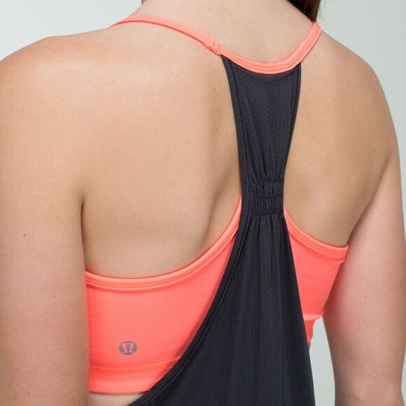 Lululemon Tuck Me In Athletic Yoga Tank in Soot/Very Light Flare - Picture 4 of 12